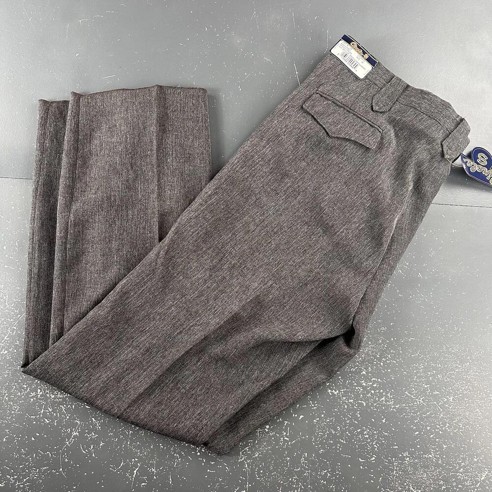 Circle S Pants Men 44 Heather Gray Western Unhemmed Ankle Color 40 43" Waist NWT